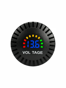 Врезной вольтметр с экраном для лодок и авто12-24В TDS TS-CAU59 Синий
